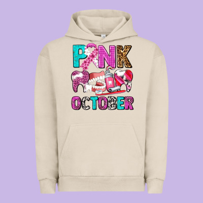 Pink October Urban Hoodie Designed By Adodesignshop