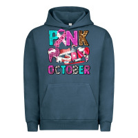 Pigment Midnight Navy pink october Urban Hoodie - AdoDesignShop