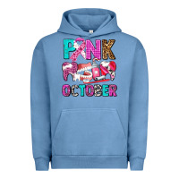 Pigment Pebble Blue pink october Urban Hoodie - AdoDesignShop