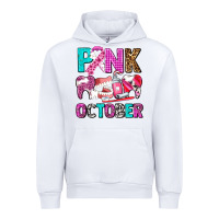 White pink october Urban Hoodie - AdoDesignShop
