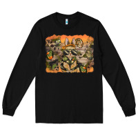 Black camouflage bunny background Long Sleeve Tee - BarkalooDesign
