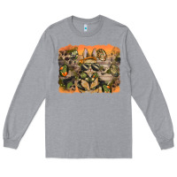 Heather Grey camouflage bunny background Long Sleeve Tee - BarkalooDesign