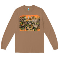 Toasted Coconut camouflage bunny background Long Sleeve Tee - BarkalooDesign
