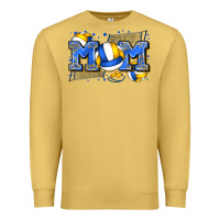 Antique Gold mom volleyball Premium Sweatshirt - Zillion Design Studio