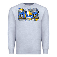 Heather Grey mom volleyball Premium Sweatshirt - Zillion Design Studio