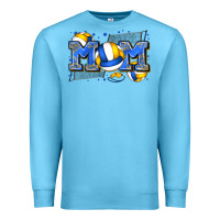Ocean Blue mom volleyball Premium Sweatshirt - Zillion Design Studio