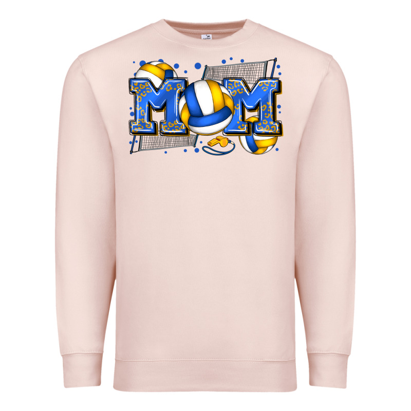 Mom Volleyball Premium Sweatshirt by Zillion Design Studio | Teevron
