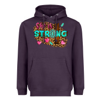 Plum she is strong Heavyweight Hoodie - texasbilliewilder