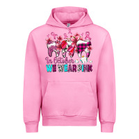 Fuchsia Pink in october we wear pink cancer ribbon with teeth Urban Hoodie - AdoDesignShop