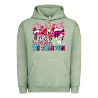 Pigment Oil Green in october we wear pink cancer ribbon with teeth Urban Hoodie - AdoDesignShop