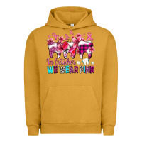 Pigment Peanut Butter in october we wear pink cancer ribbon with teeth Urban Hoodie - AdoDesignShop
