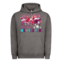 Pigment Tornado in october we wear pink cancer ribbon with teeth Urban Hoodie - AdoDesignShop