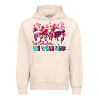Sandshell in october we wear pink cancer ribbon with teeth Urban Hoodie - AdoDesignShop