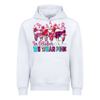 White in october we wear pink cancer ribbon with teeth Urban Hoodie - AdoDesignShop