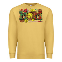 Antique Gold mom softball Premium Sweatshirt - Zillion Design Studio