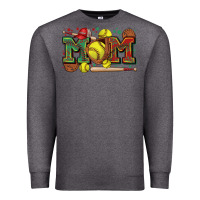Charcoal Heather mom softball Premium Sweatshirt - Zillion Design Studio