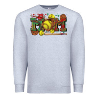Heather Grey mom softball Premium Sweatshirt - Zillion Design Studio