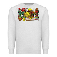 Oatmeal Heather mom softball Premium Sweatshirt - Zillion Design Studio