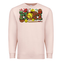 Pale Pink mom softball Premium Sweatshirt - Zillion Design Studio