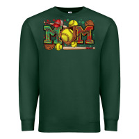 Sports Green mom softball Premium Sweatshirt - Zillion Design Studio