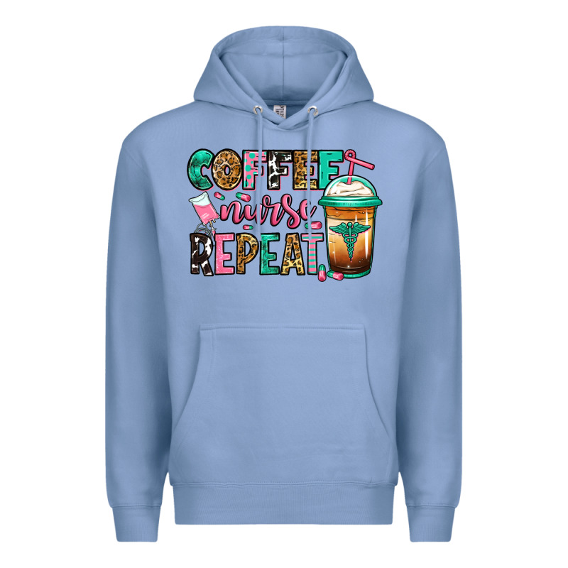 Nurse Coffee Repeat Premium Hoodie by Jasminsmagicworld | Teevron