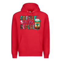 Red nurse coffee repeat Premium Hoodie - Jasminsmagicworld
