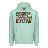 Seafoam nurse coffee repeat Premium Hoodie - Jasminsmagicworld