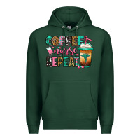 Sports Green nurse coffee repeat Premium Hoodie - Jasminsmagicworld
