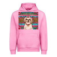 Fuchsia Pink shih tzu floral tumbler Urban Hoodie - Artiststas