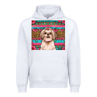 White shih tzu floral tumbler Urban Hoodie - Artiststas