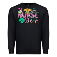 Black nurse life Premium Sweatshirt - texasbilliewilder
