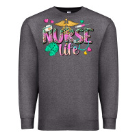 Charcoal Heather nurse life Premium Sweatshirt - texasbilliewilder