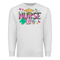 Oatmeal Heather nurse life Premium Sweatshirt - texasbilliewilder
