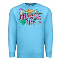 Ocean Blue nurse life Premium Sweatshirt - texasbilliewilder