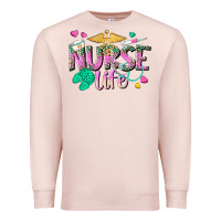 Pale Pink nurse life Premium Sweatshirt - texasbilliewilder