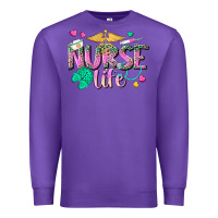 Purple nurse life Premium Sweatshirt - texasbilliewilder