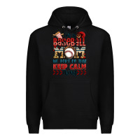 Black i'm a baseball mom we don't do that keep calm thin Premium Hoodie - Jasminsmagicworld