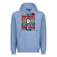 Colony Blue i'm a baseball mom we don't do that keep calm thin Premium Hoodie - Jasminsmagicworld