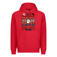 Red i'm a baseball mom we don't do that keep calm thin Premium Hoodie - Jasminsmagicworld