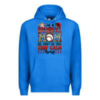 True Royal i'm a baseball mom we don't do that keep calm thin Premium Hoodie - Jasminsmagicworld