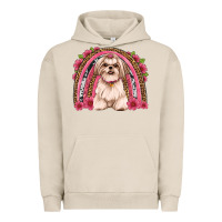 Pigment French Oak shih tzu floral rainbow Urban Hoodie - Artiststas