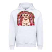 Shih Tzu Floral Rainbow Urban Hoodie | Teevron