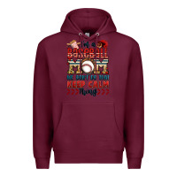 Burgundy i'm a baseball mom we don't do that keep calm thin Premium Hoodie - Jasminsmagicworld