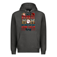 Charcoal Heather i'm a baseball mom we don't do that keep calm thin Premium Hoodie - Jasminsmagicworld