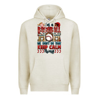 Oatmeal Heather i'm a baseball mom we don't do that keep calm thin Premium Hoodie - Jasminsmagicworld