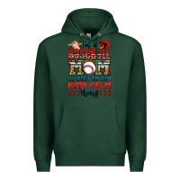 Sports Green i'm a baseball mom we don't do that keep calm thin Premium Hoodie - Jasminsmagicworld