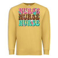 Antique Gold nurse nurse nurse Premium Sweatshirt - texasbilliewilder