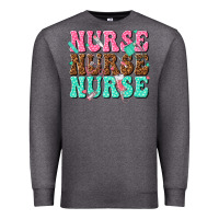 Charcoal Heather nurse nurse nurse Premium Sweatshirt - texasbilliewilder