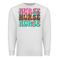 Oatmeal Heather nurse nurse nurse Premium Sweatshirt - texasbilliewilder