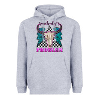 Heather Grey somebodys problem Heavyweight Hoodie - texasbilliewilder